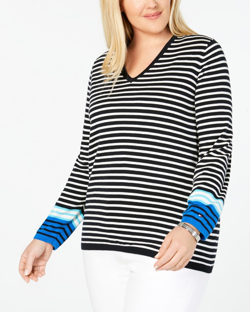 Tommy hilfiger v neck sweater women's hotsell